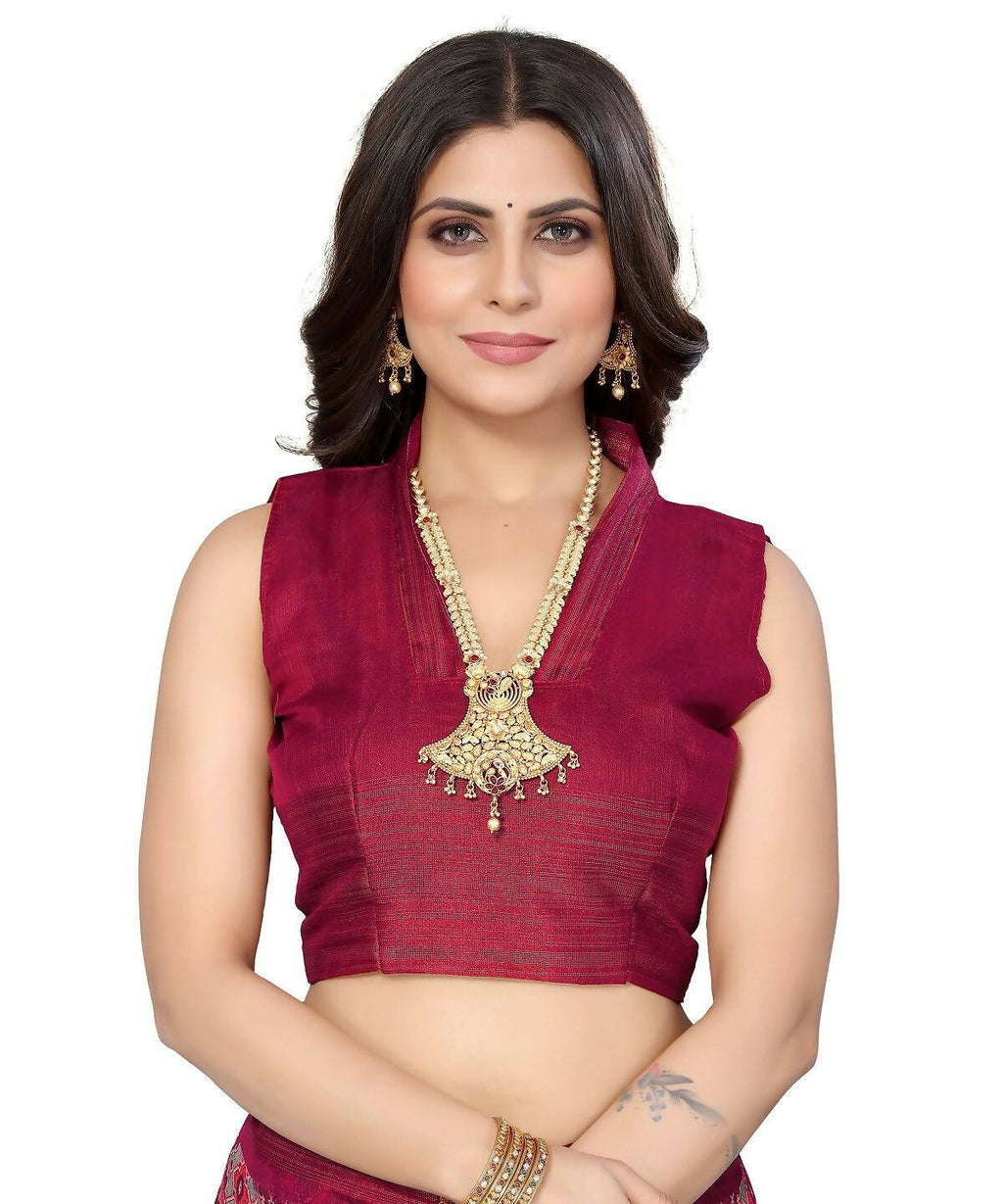 Vamika Cotton Pink Jari Border Bollywood Style Saree (VASU PINK)