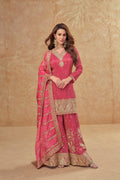 Evanik Party Wear Cosmos Silk With Sequins Embroidered Work Palazzo Set