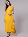 Aks Sleeveless High-Slit Kurta