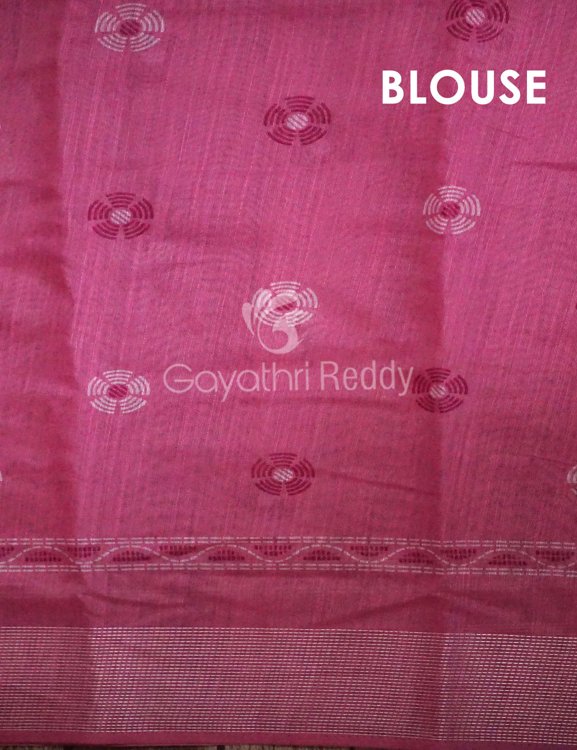 Pink Colour Printed Design Semi Chanderi Office/Regular Wear By Gayathri Reddy Designer Studio