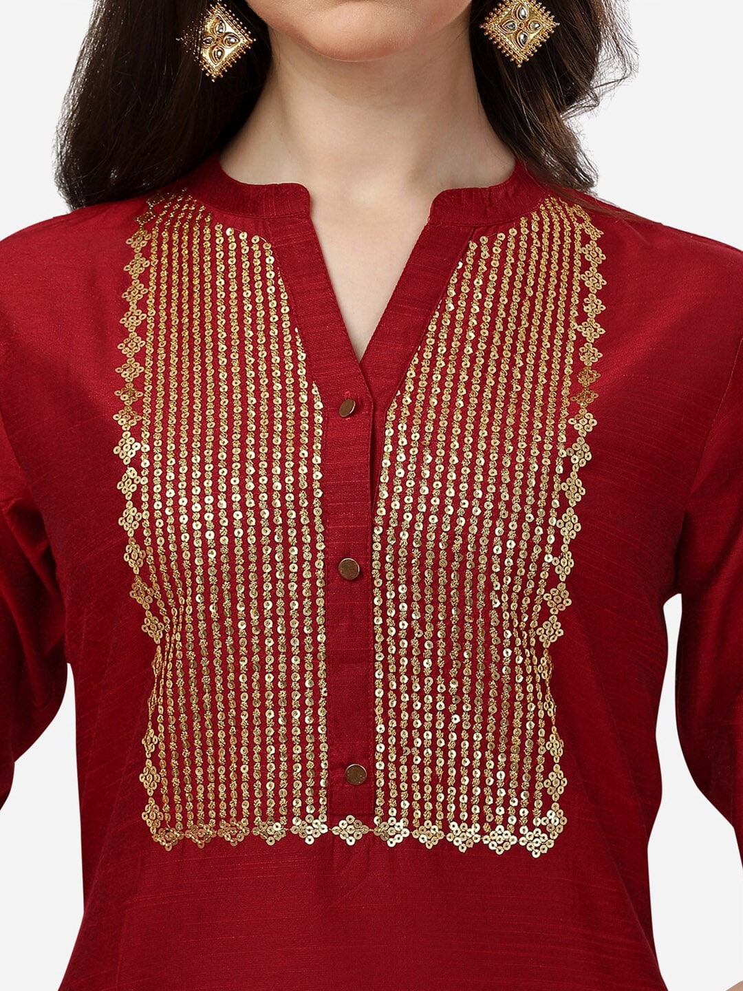HERE&NOW Ethnic Motifs Yoke Design Kurta