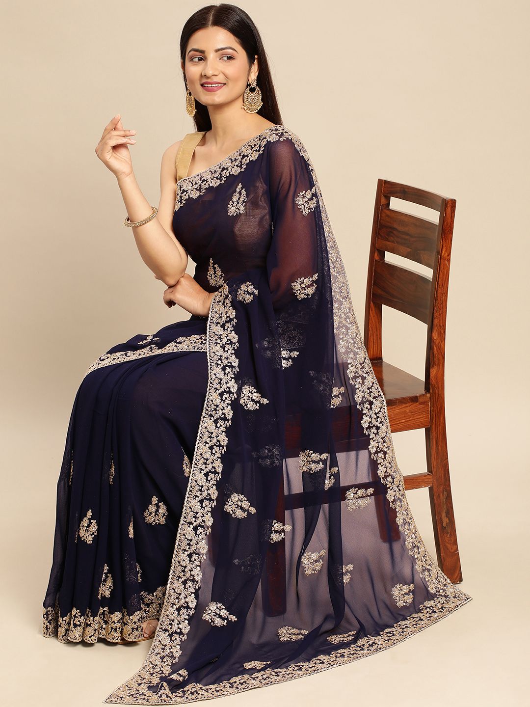 kasee Embroidered Ethnic Saree