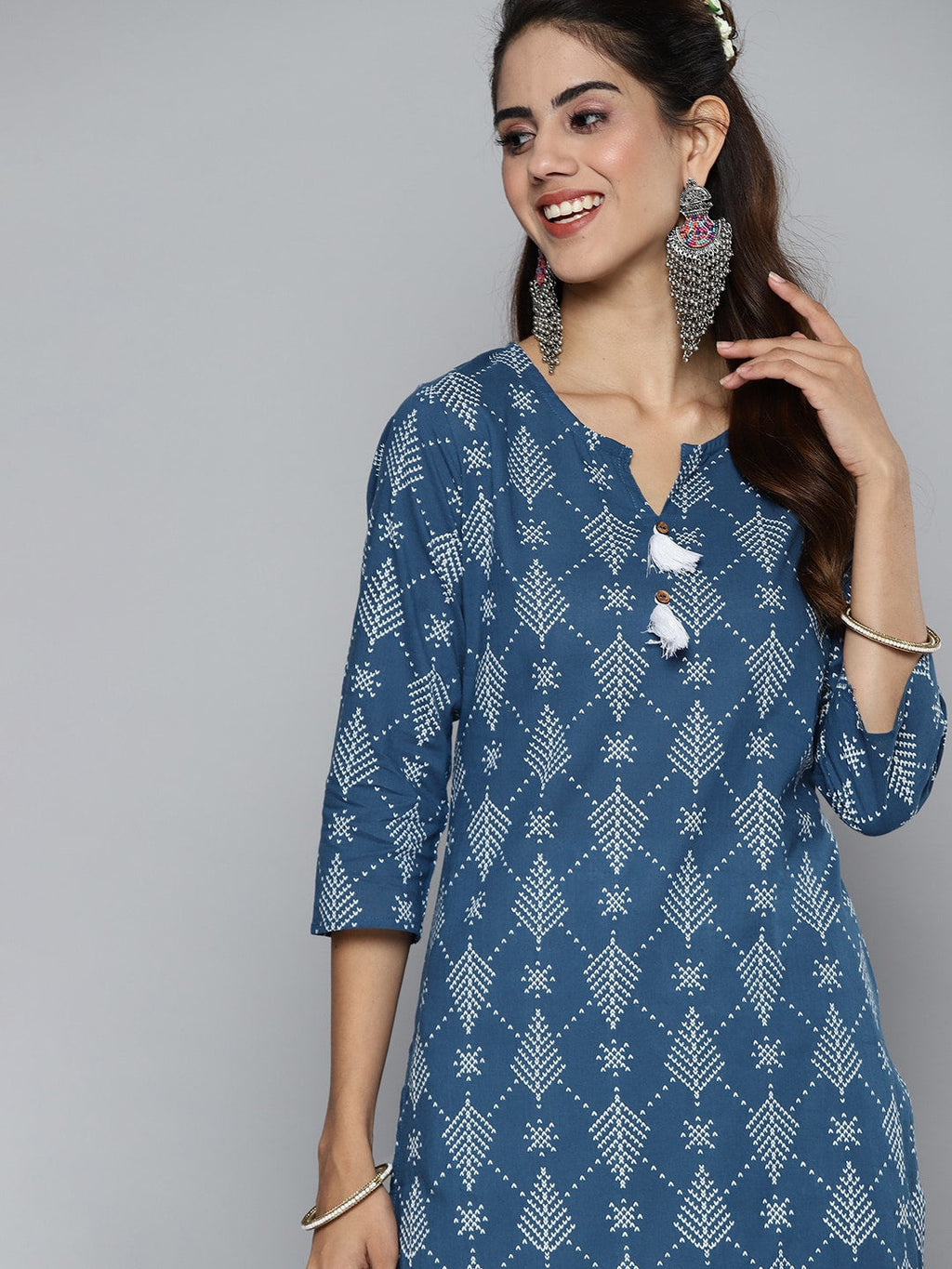 HERE&NOW Women Geometric Printed Kurta