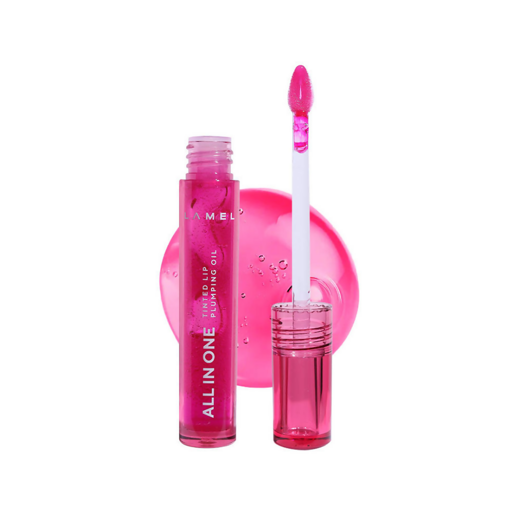 Lamel All In One Lip Tinted Plumping Oil - 404 Berry Ice