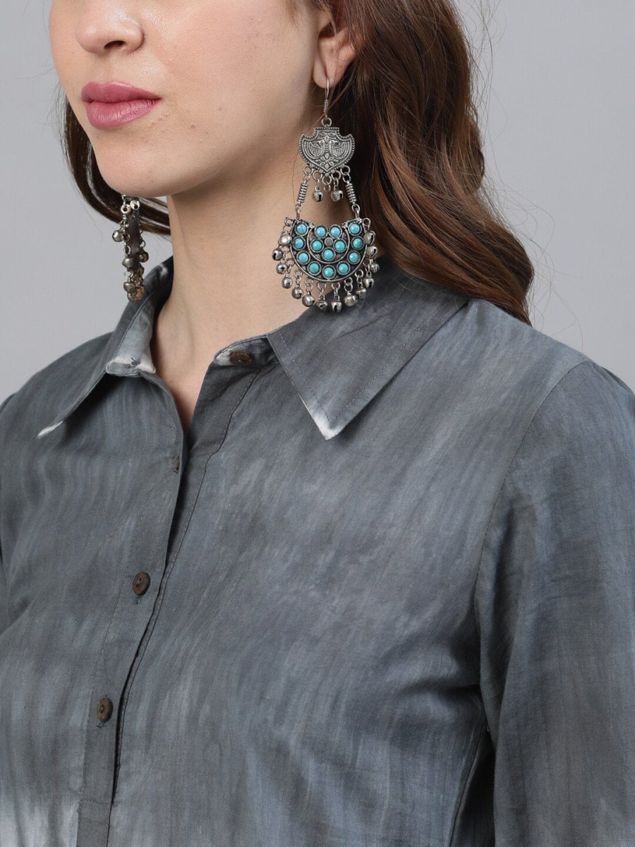 Aks Women Tie & Dye Cotton Kurta
