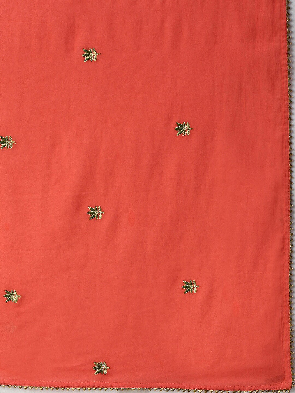 HERE&NOW Women Embroidered Regular Sleeves Kurta with Dupatta
