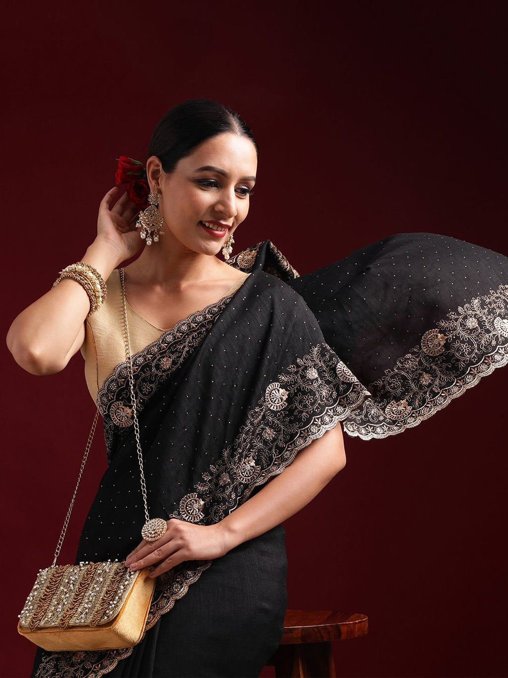 kasee Embellished Embroidered Saree