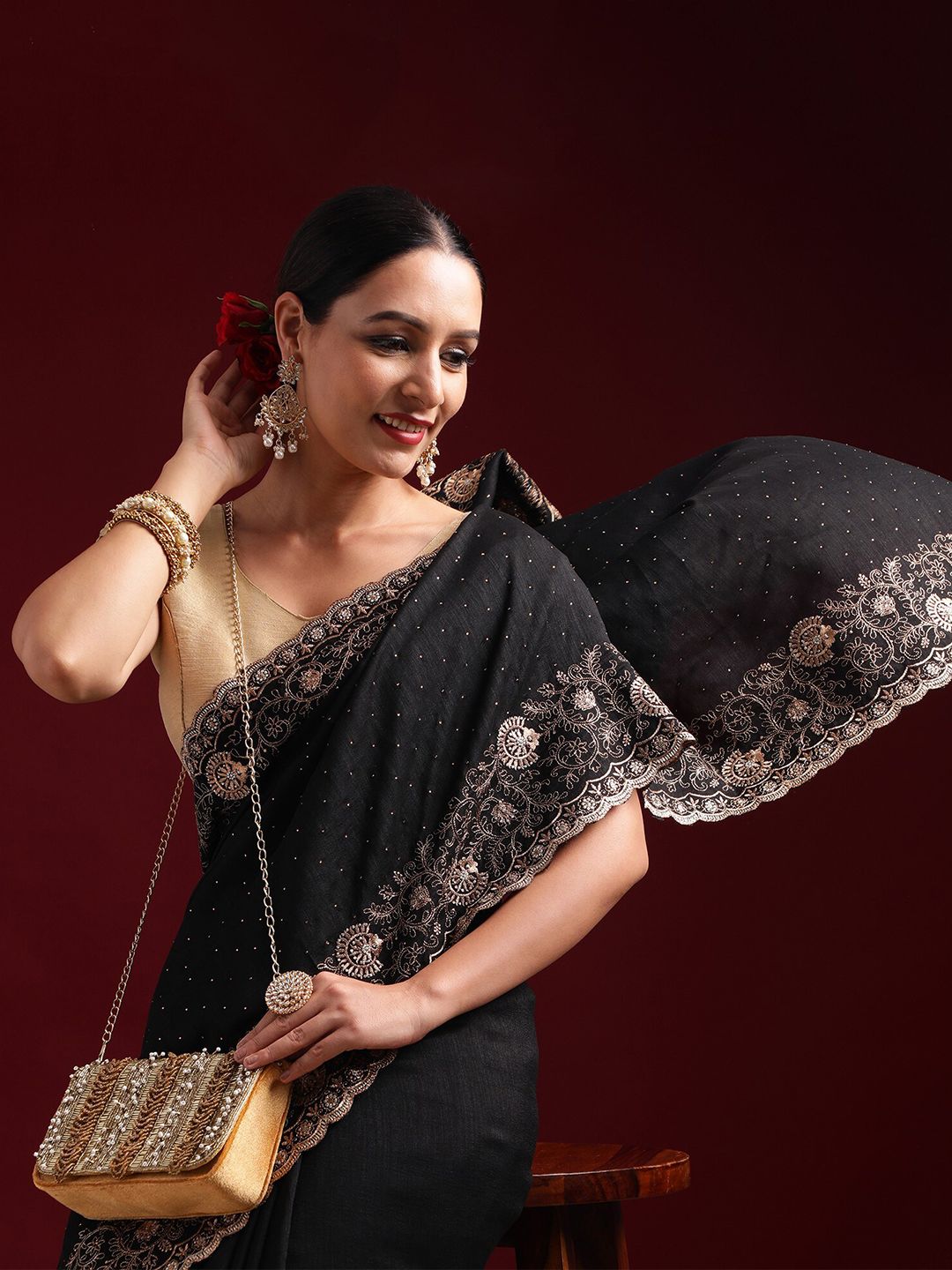 kasee Embellished Embroidered Saree