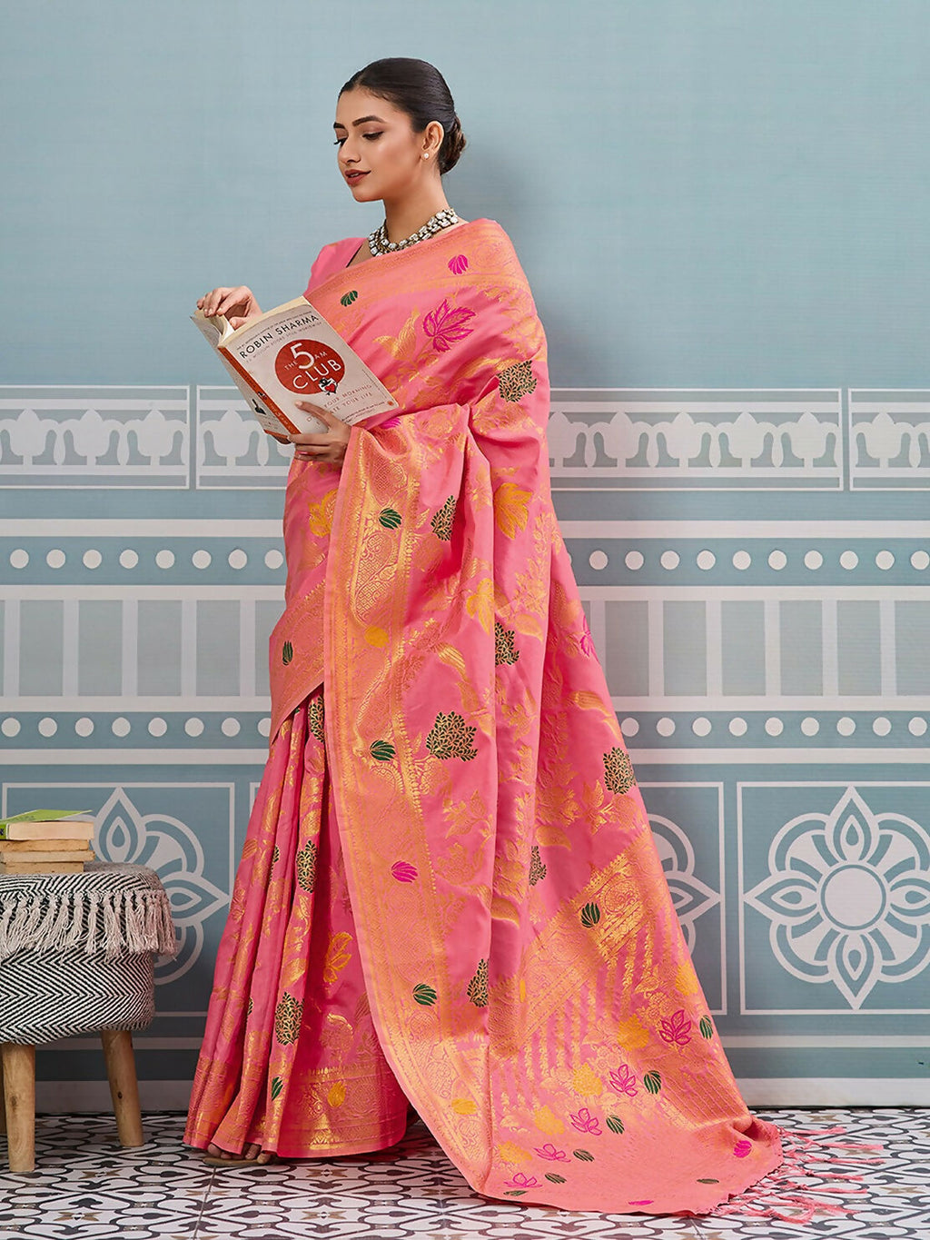 Shree Shyam Fashion Gajari Silk Saree