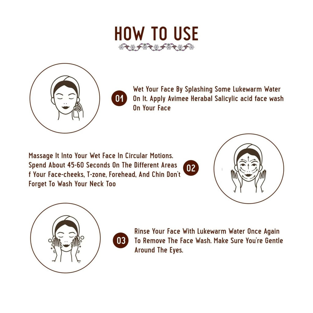 Avimee Herbal Salicylic Acid Face Wash
