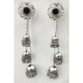 MS Fashion India Floral Hanging Triple Jhumka Set Earrings