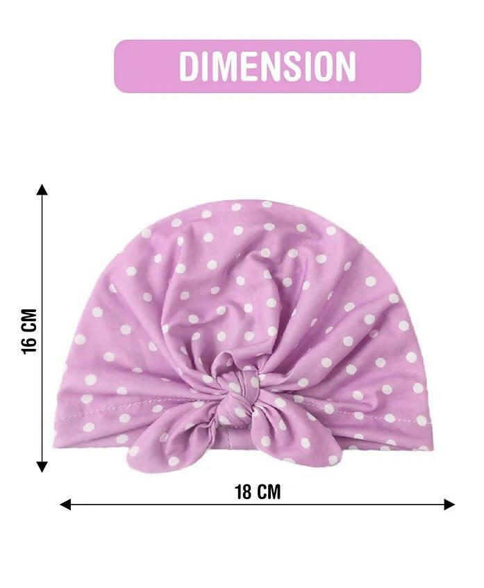 AHC Baby Summer Cap/Bandana In Polka Dots Design