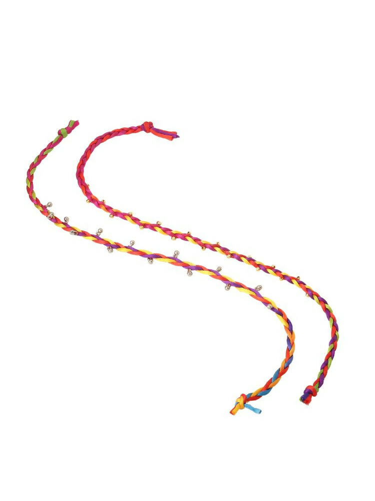 NVR Set of 2 Multicolor Artificial Beads Bracelet