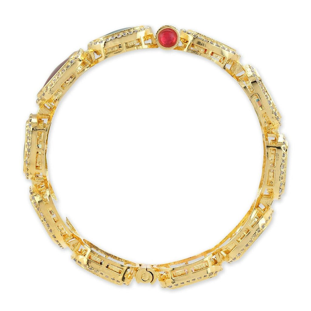 Navratan Bangle- Ruby Raang