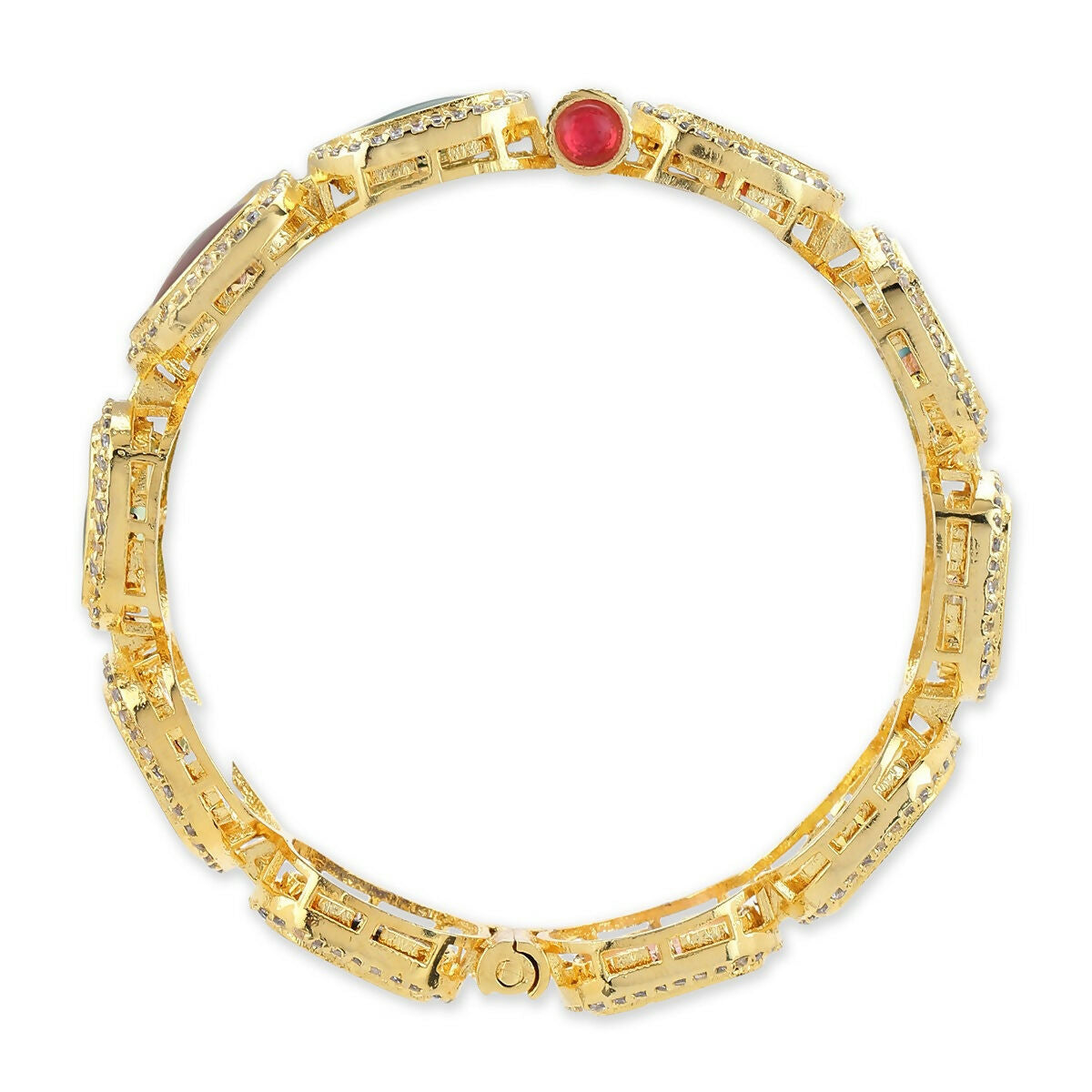 Navratan Bangle- Ruby Raang