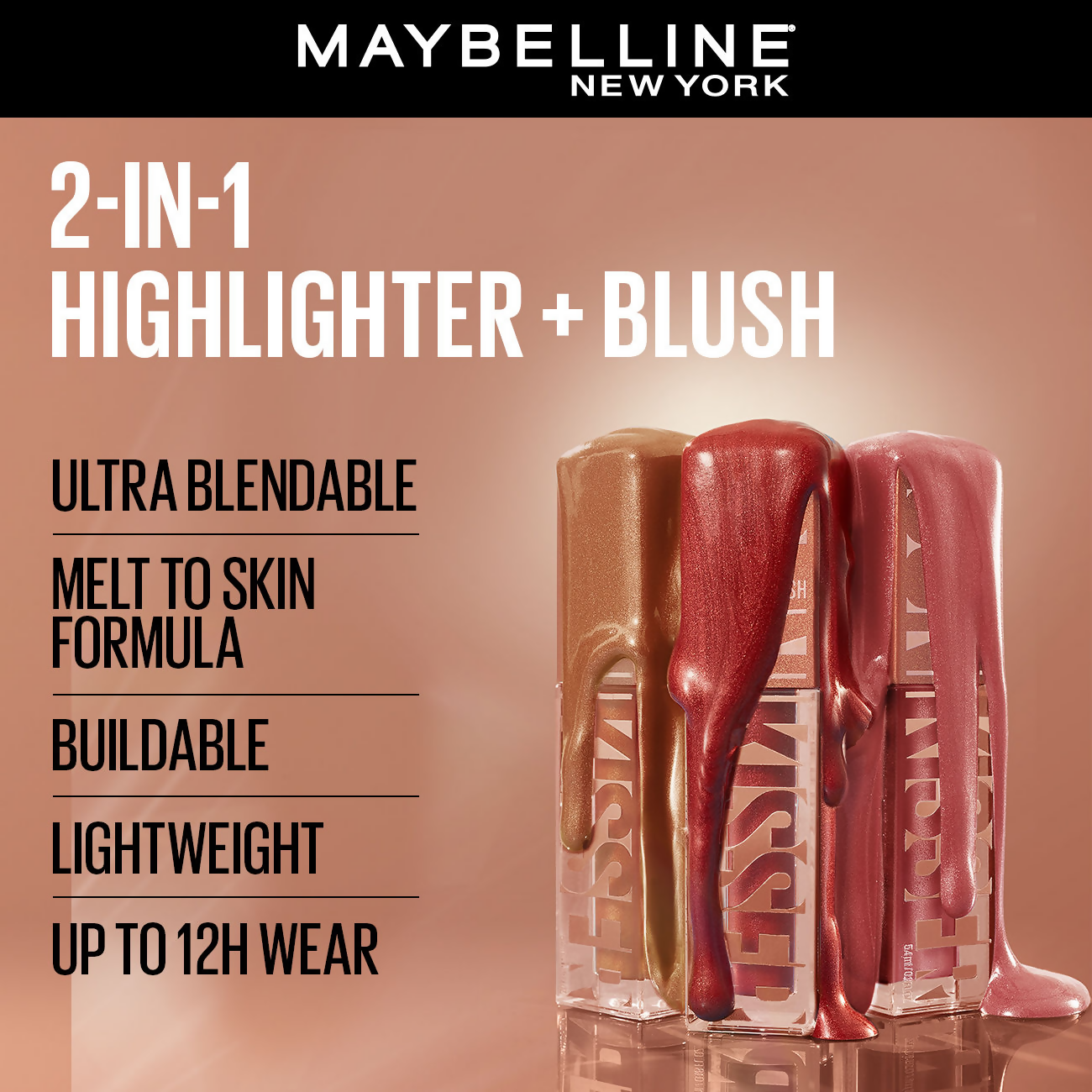 Maybelline New York Sunkisser Highlighter + Blush - Uptown Glow