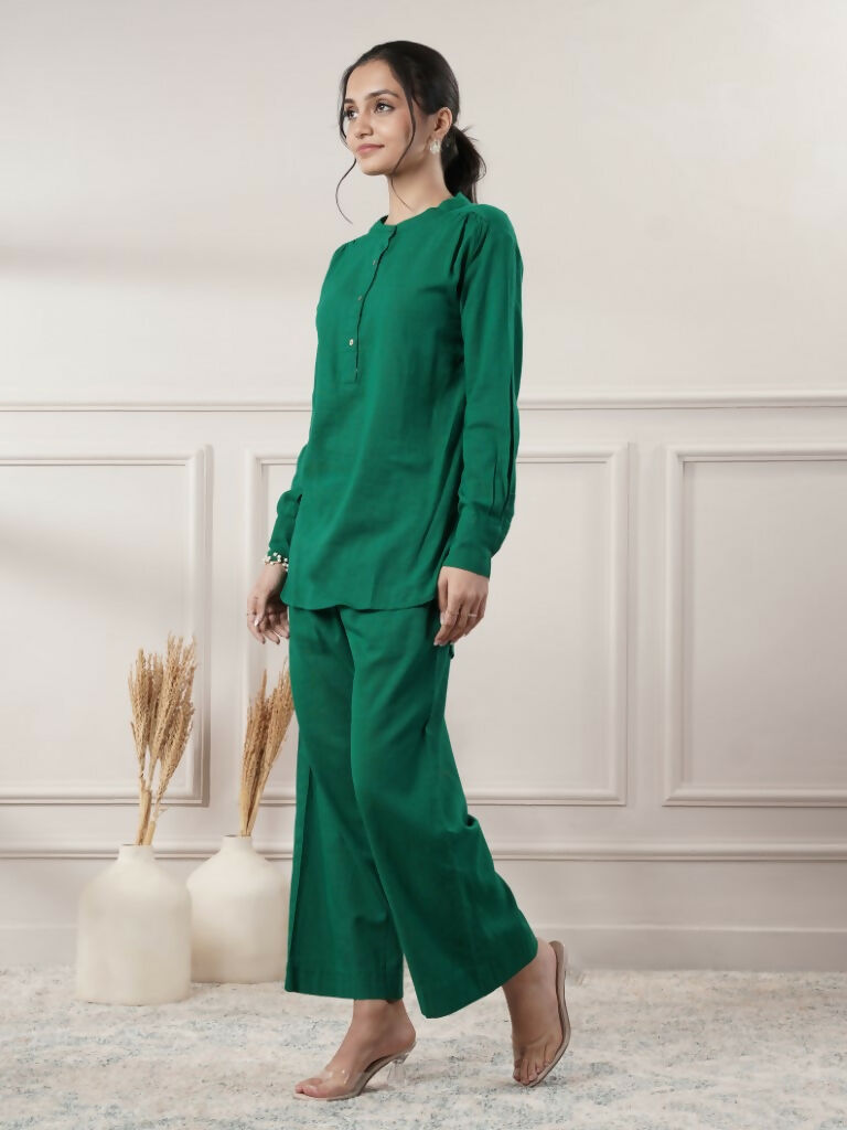 Joban Fashion Women's Emerald Green Co-Ord Set