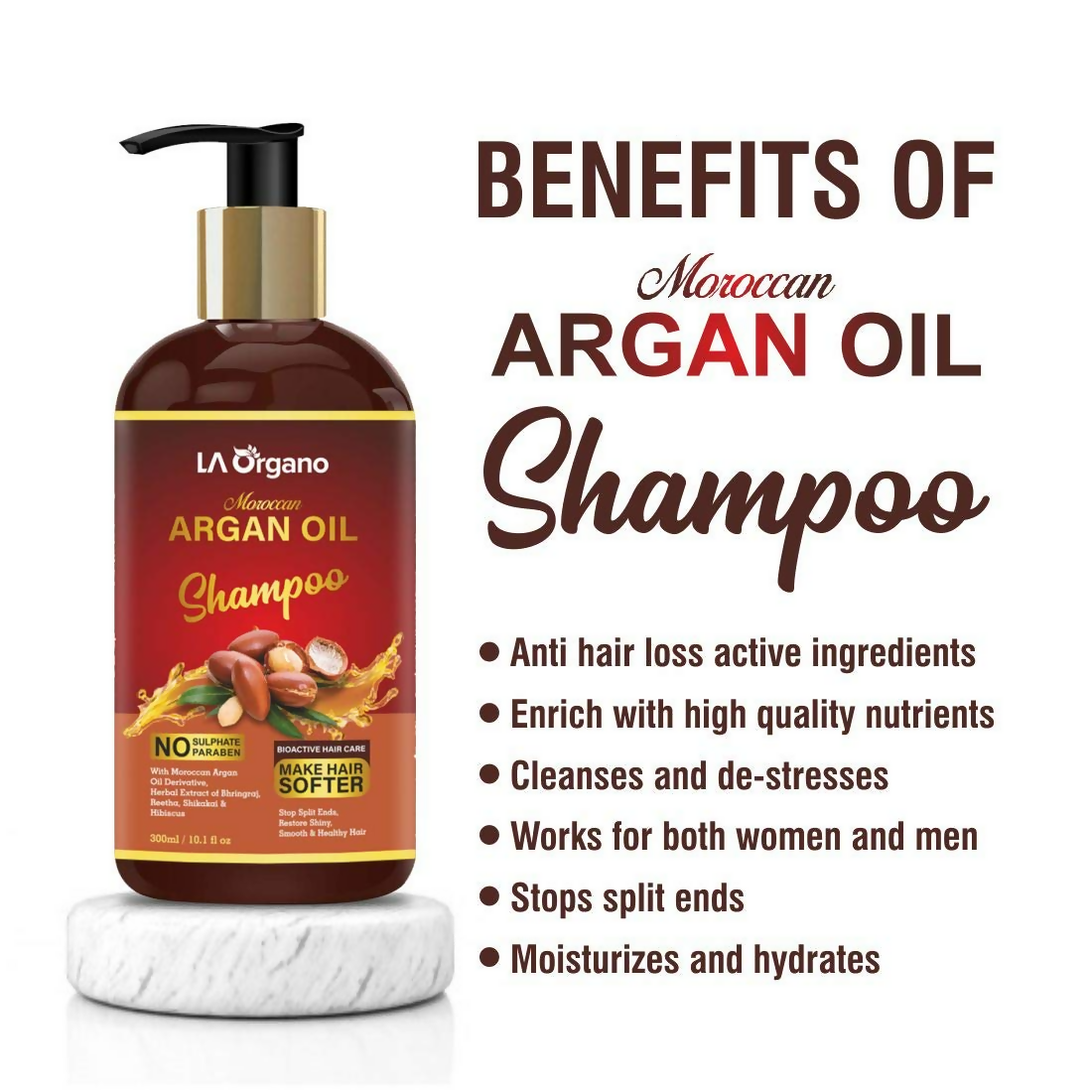 LA Organo Moroccan Argan Hair Shampoo