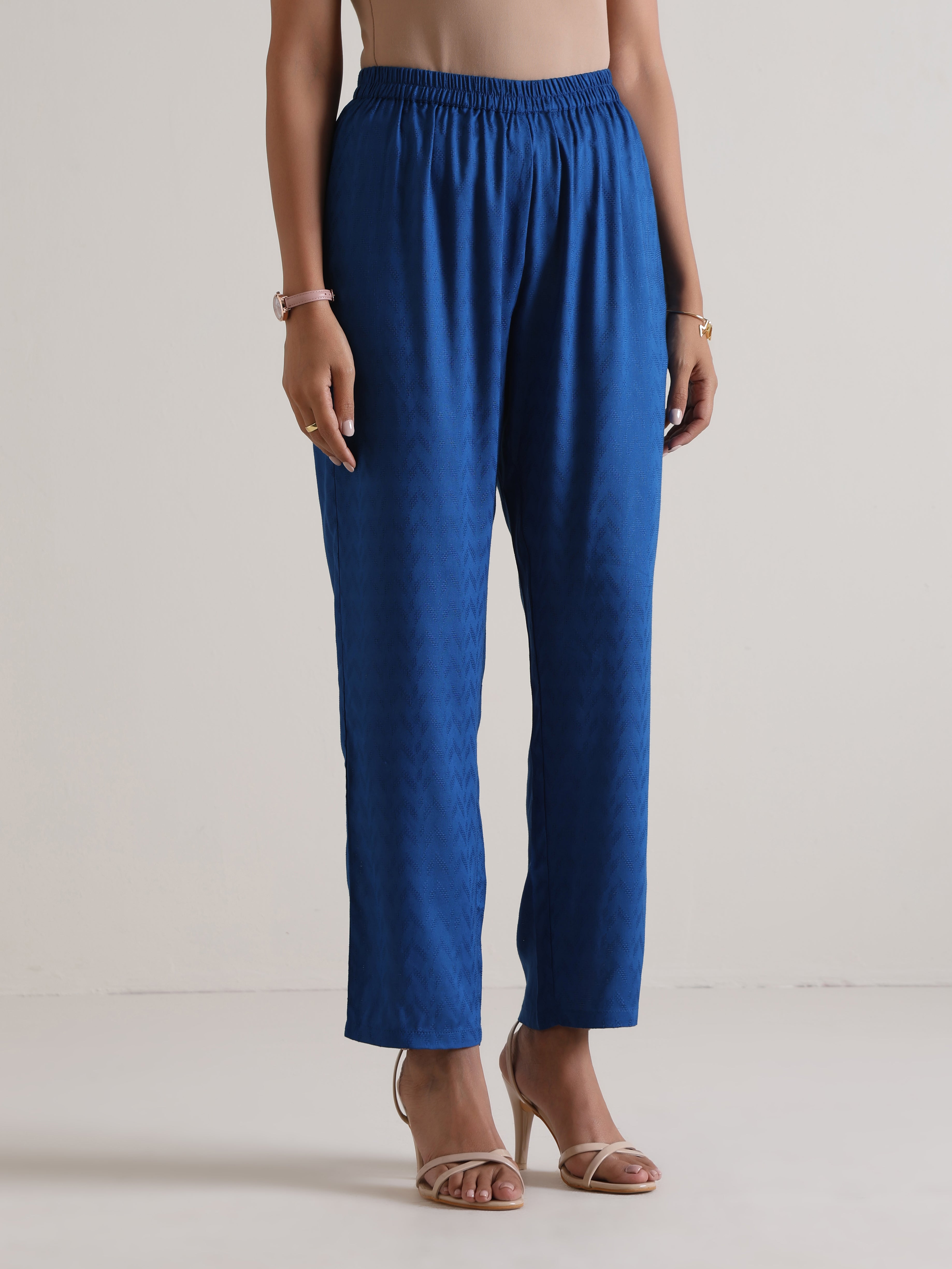 trueBrowns Ink Blue Oversized Round Co-Ord Set