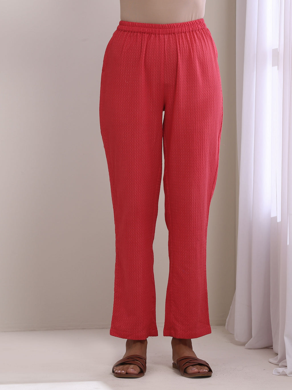 trueBrowns Bright Pink Dobby Boxy Fit High Low Co-Ord Set