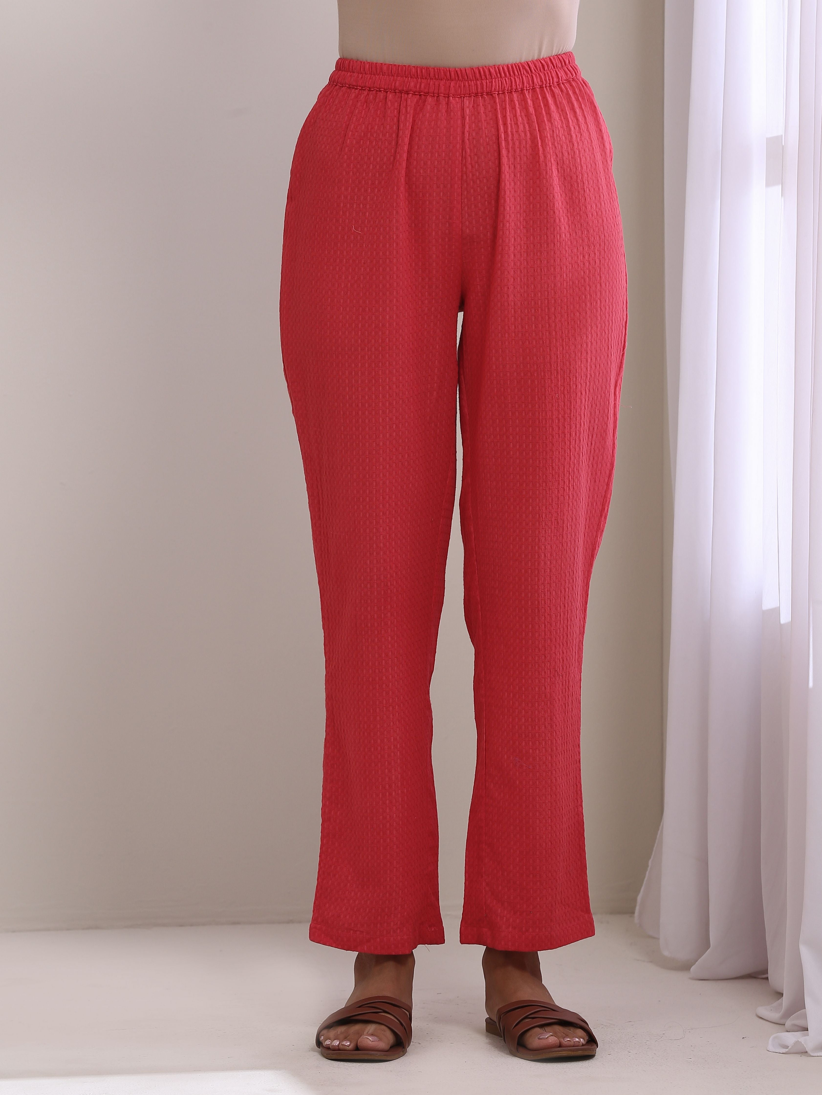 trueBrowns Bright Pink Dobby Boxy Fit High Low Co-Ord Set