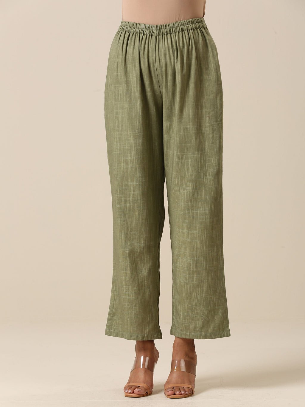 trueBrowns Sage Slub Textured Short Co-Ord Set