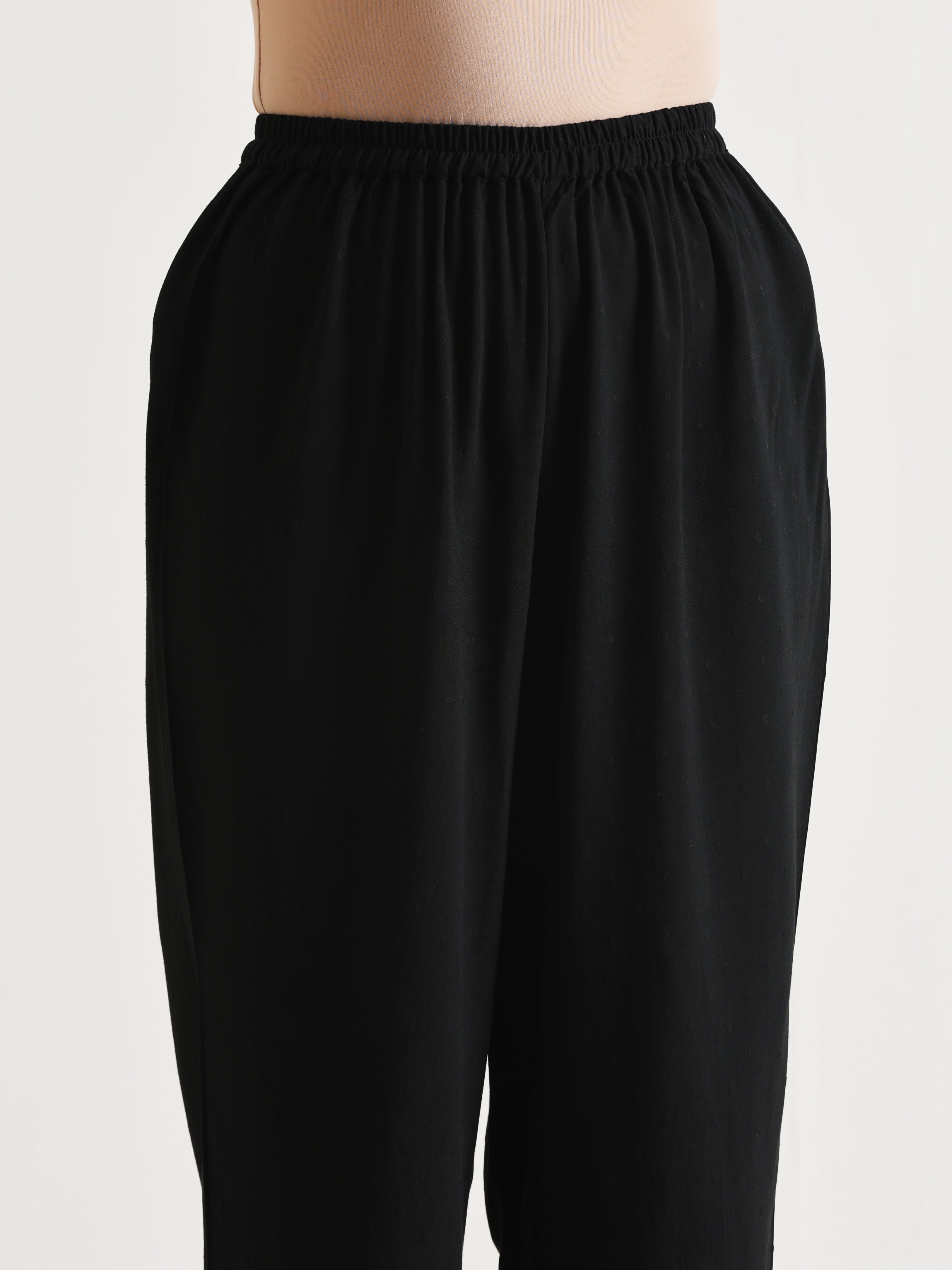 trueBrowns Black Panelled Co-ord Set