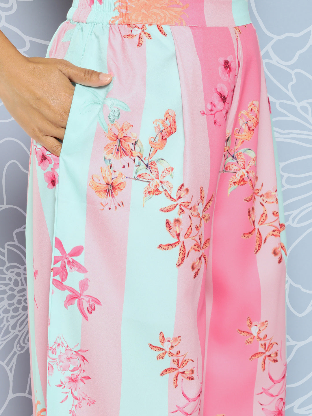 Ahalyaa Striped Ethnic Co-Ords