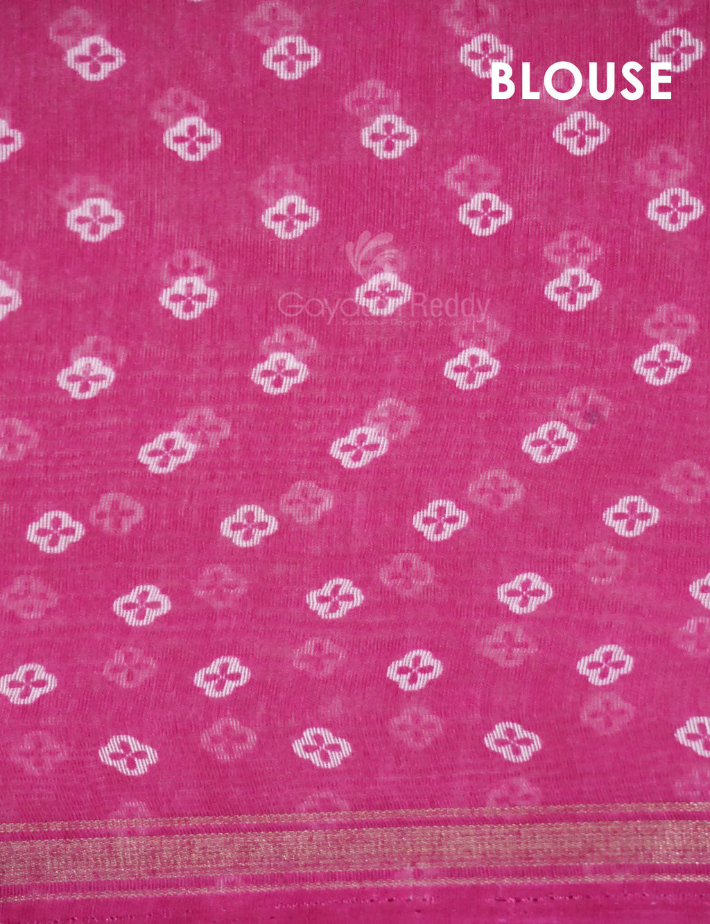 Shades of Hot Pink Colour Floral Design Semi Chanderi Saree By Gayathri Reddy Designer Studio