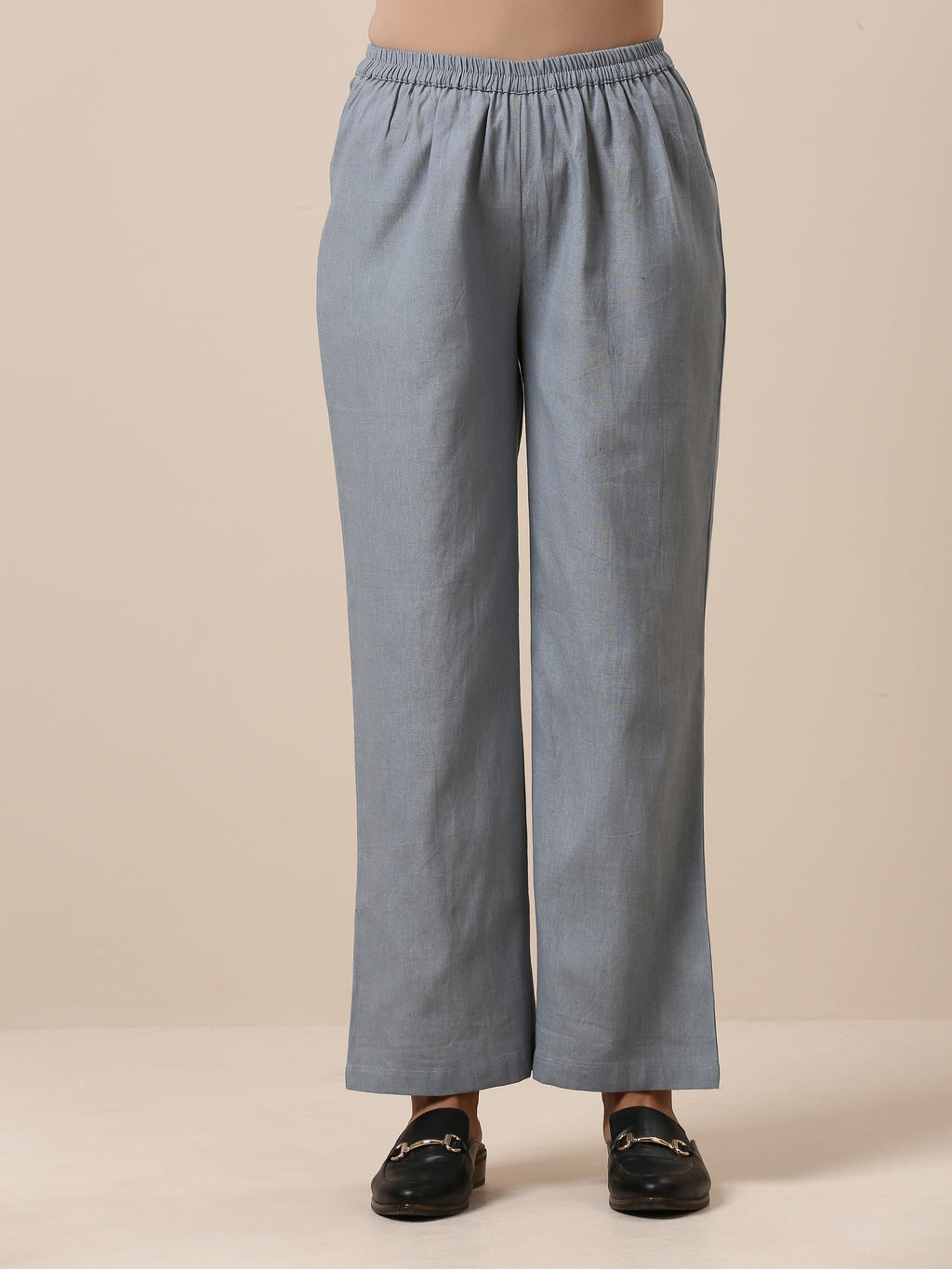 trueBrowns Cotton Steel Blue Short Co-Ord Set | Relove