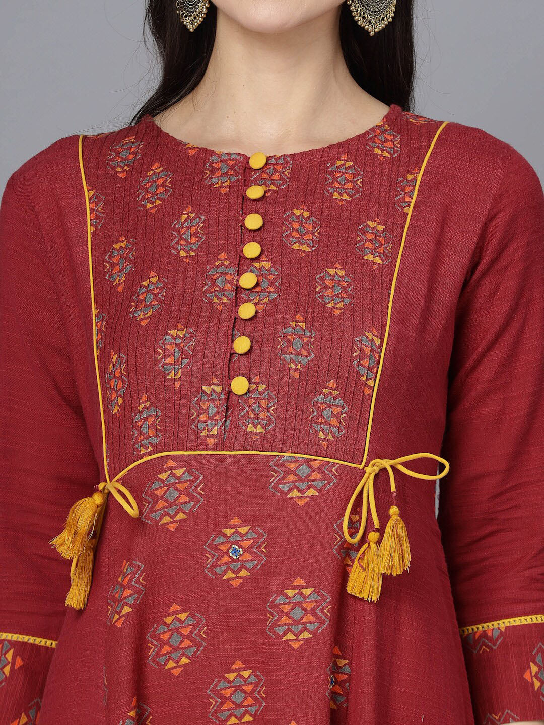 HERE&NOW Women Ethnic Motifs Printed Anarkali Kurta