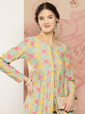 HERE&NOW Ethnic Motifs Printed Kurta with Trousers