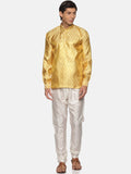 Sethukrishna Men Gold-Toned Kurta with Pyjamas