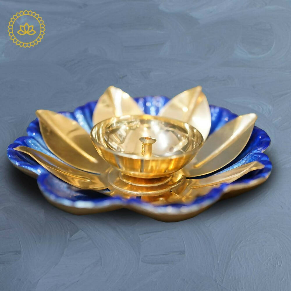 Brass Sunflower Designed Diya