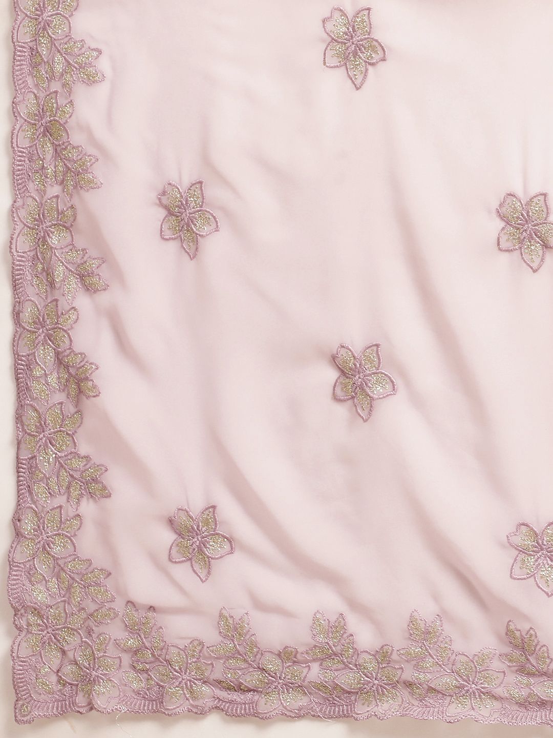 kasee Floral Zari Pure Georgette Saree