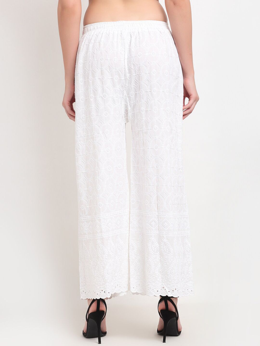TAG 7 Pack Of 2 Women Black & White Palazzos