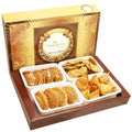 Ghasitaram Holi Hampers: Big Box of Traditioal Gujiyas, Til/ Sesame Gujiyas, Farsan Samosas and Methi Mathi Hamper