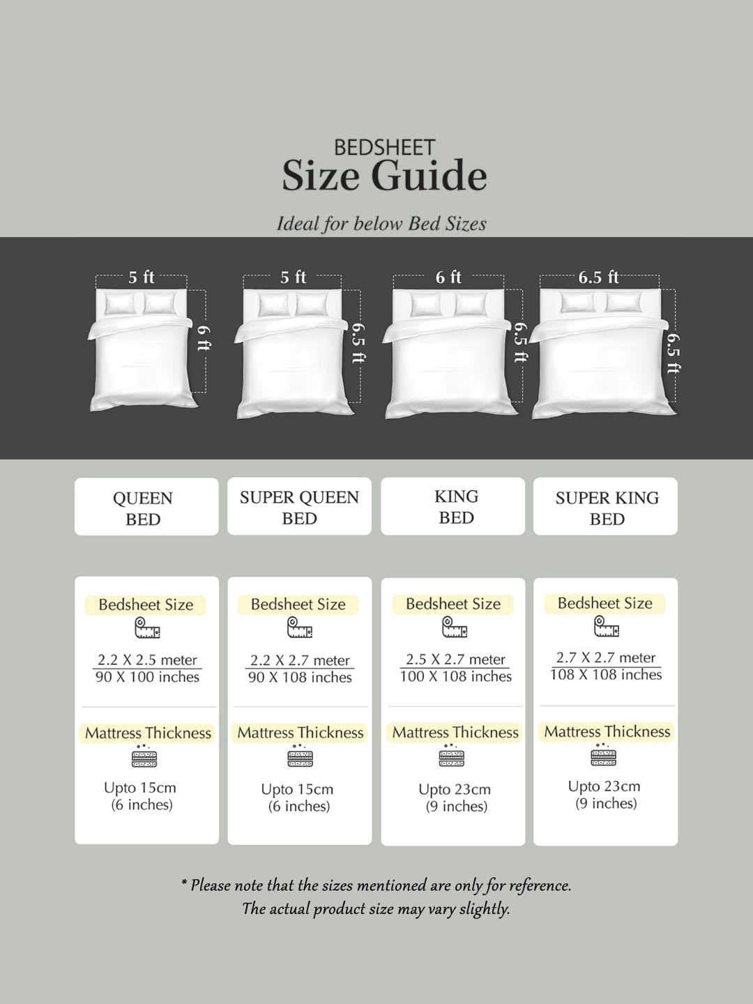 Rajasthan Decor Black & White Ethnic Motifs 144 TC Cotton 1 Queen Bedsheet with 2 Pillow Covers