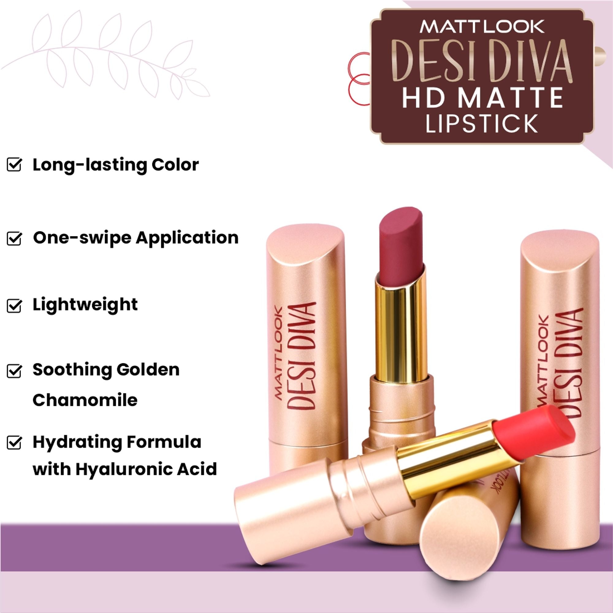 Matt Look Desi Diva HD Matte Lipstick - Dark Chocolate-17