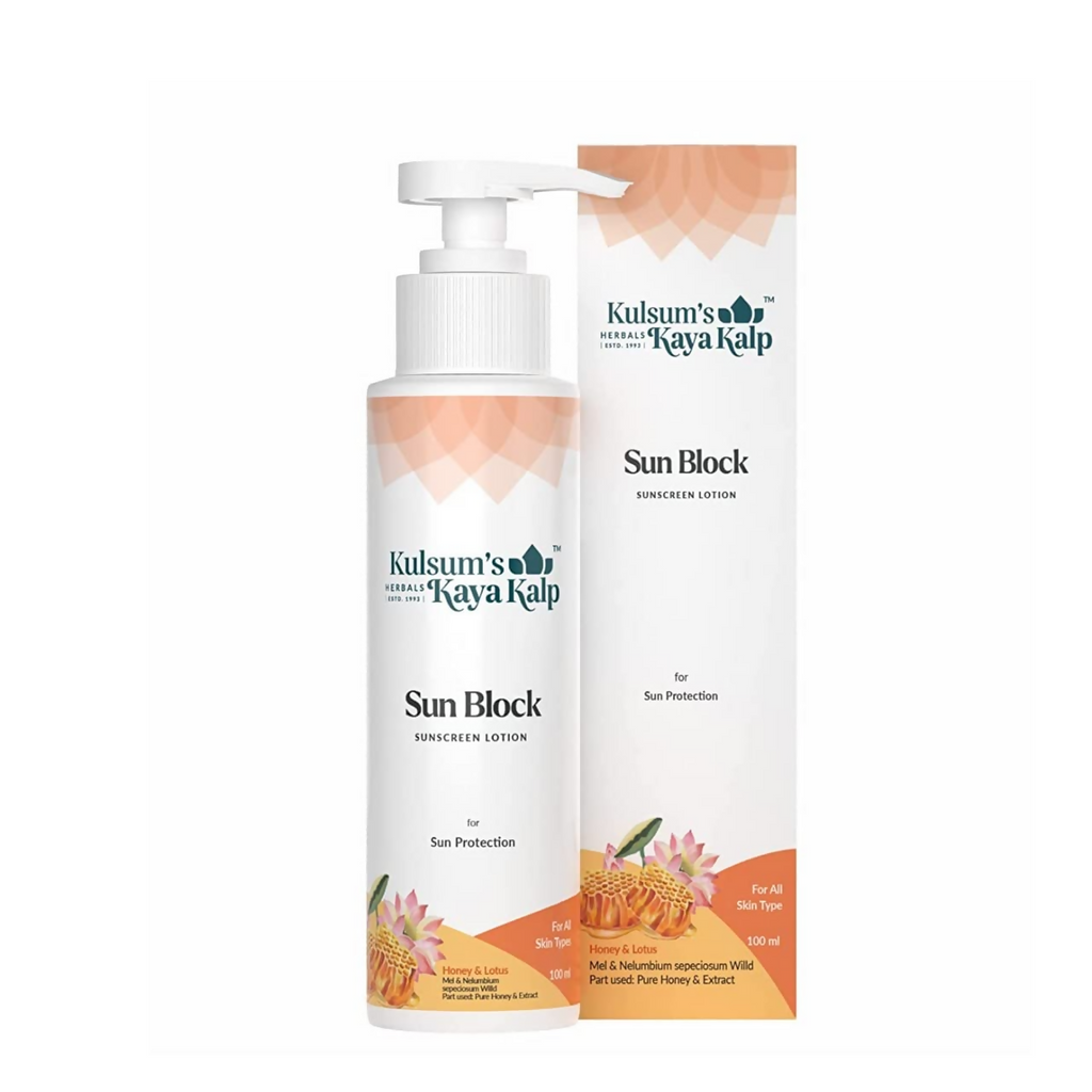 Kulsum's Kaya Kalp Sun Block Sunscreen Body Lotion For Sun Protection From Tanning, Sunburn & Pigmentation