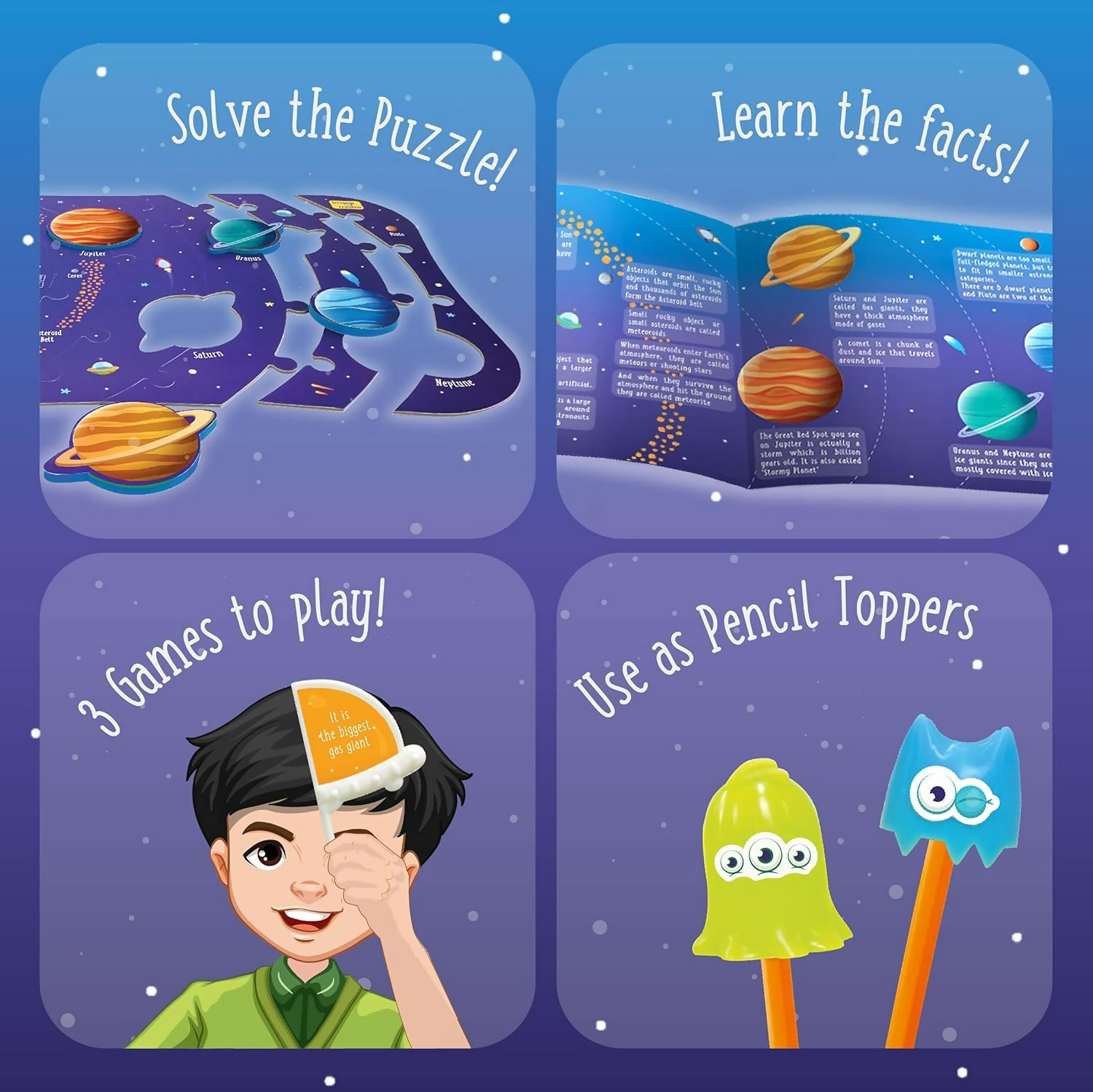 Imagimake Mapology Solar System Puzzle - Learning Aid And Educational Toy - For Kids Age 4 And Above (Solar System)