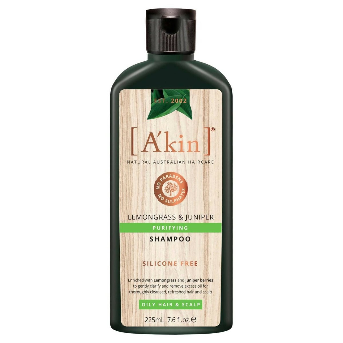 Akin Natural Purifying Lemongrass & Juniper Shampoo