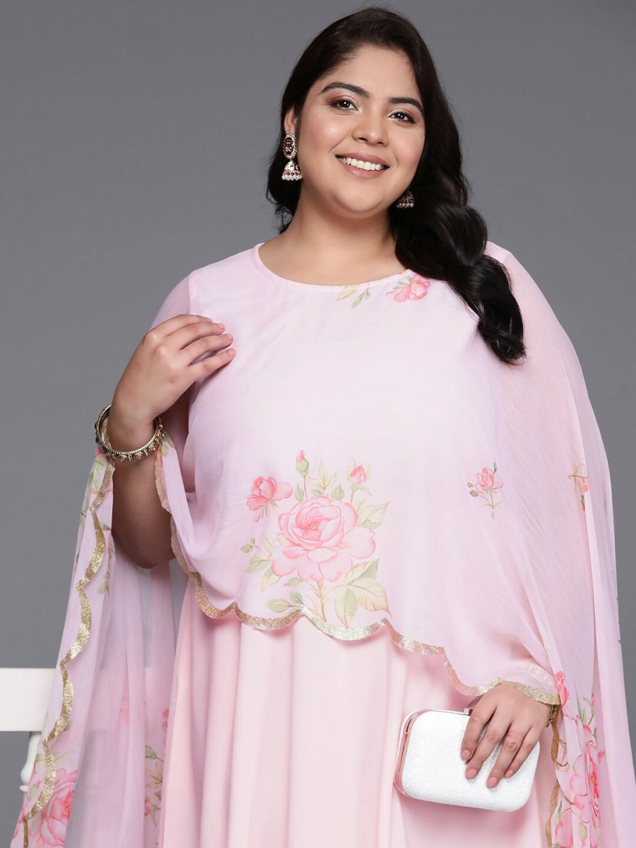 Ahalyaa Women's Traditional wear Ethnic Dress - Pink