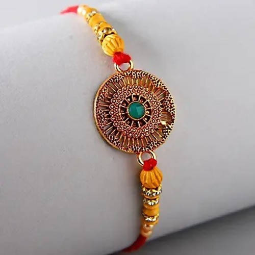 Kundan Ethnic Rakhi and Cadbury Celebrations Box