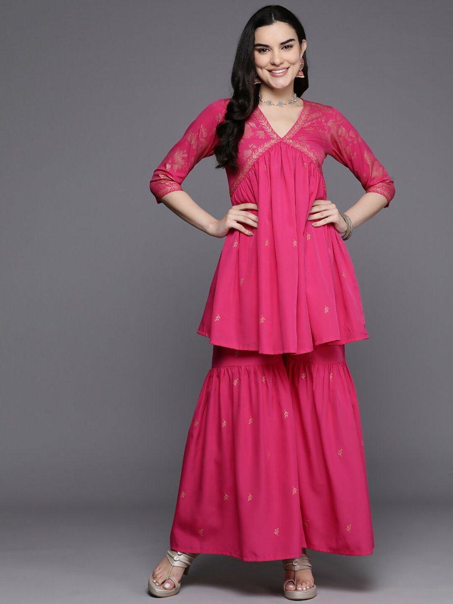Ahalyaa Women's Traditional Wear Co-ods - Pink