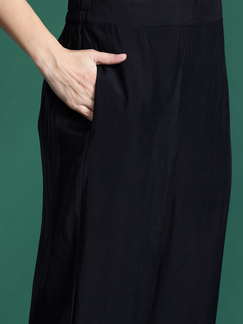 Indo Era Ethnic Motifs Embroidered Sequinned Kurta With Trousers & Dupatta