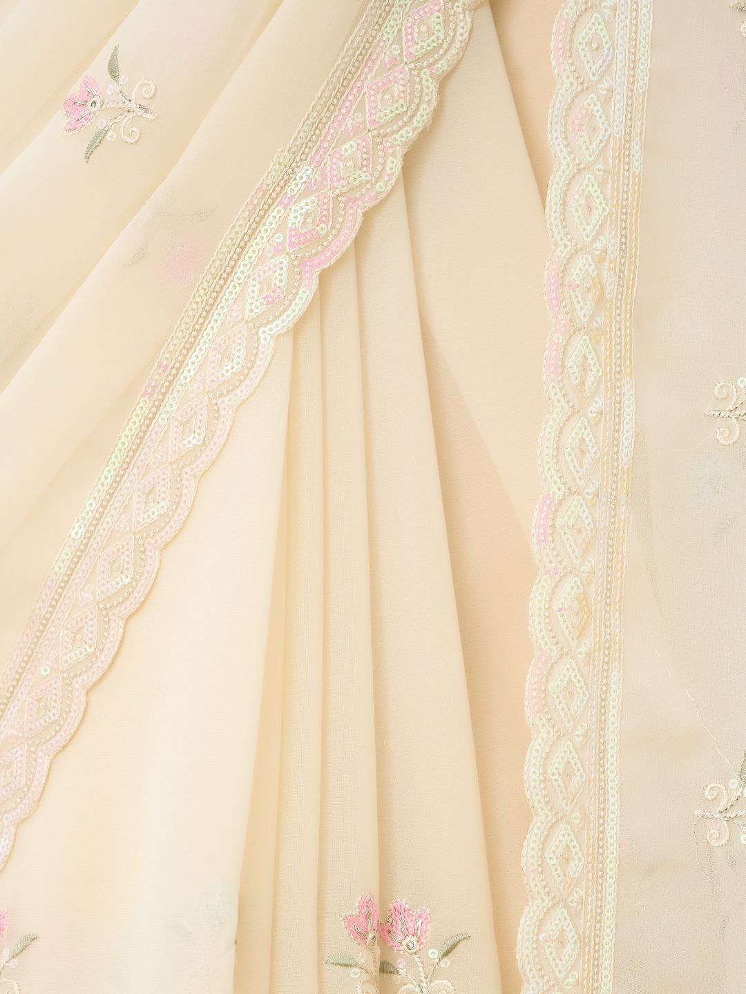 kasee Floral Embroidered Saree