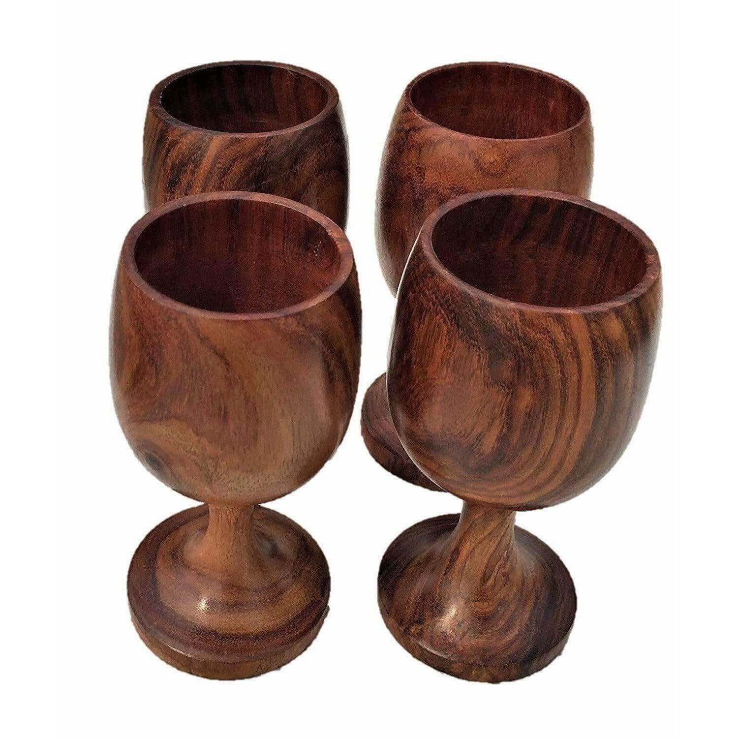 Handmade Sheesham Wooden Glass