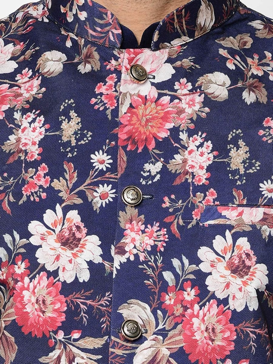 ABH Lifestyle Men's Floral Nehru Jacket