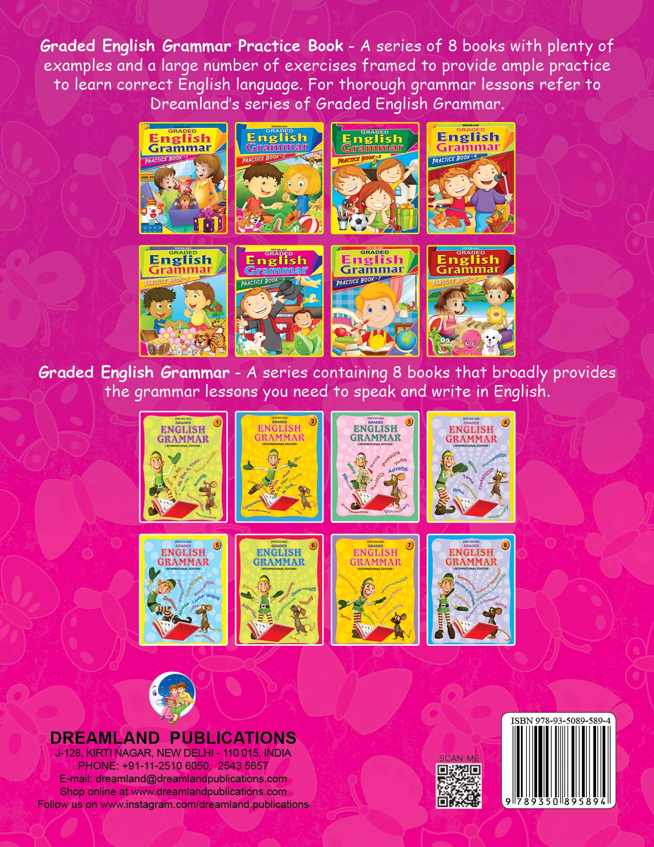 Dreamland Graded English Grammar Practice Book - 3